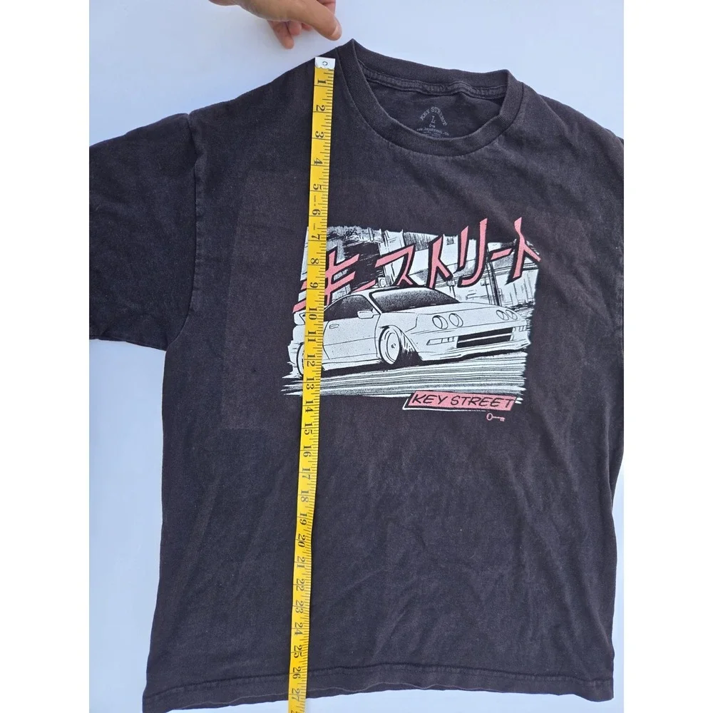 Key Street Graphic T-Shirt Men's Large‎ Black JDM Car Drift Streetwear Tee
